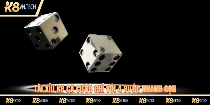 Tài xỉu K8 cá cược chỉ với 4 bước nhanh gọn